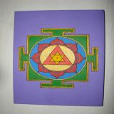 Ganesh Yantra with Patchouli Oil, Purple Background